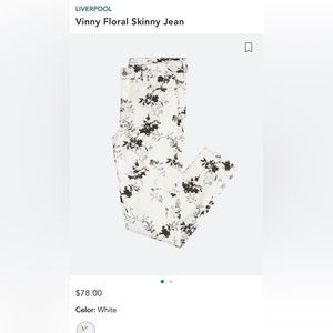 Liverpool Vinny Floral Skinny Jean
